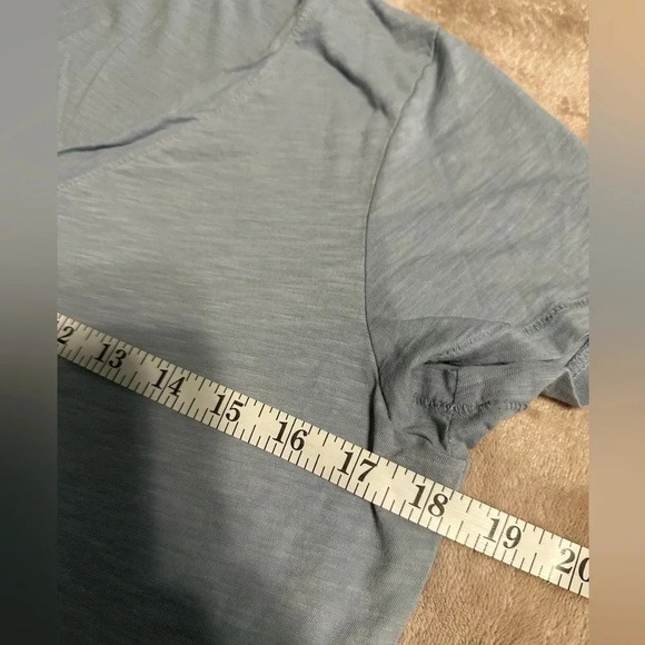 Madewell Basic V-Neck Tee Size Small Baby Blue - Picture 3 of 5